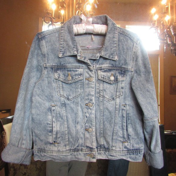 Free People Denim Jacket Size S - Picture 1 of 5